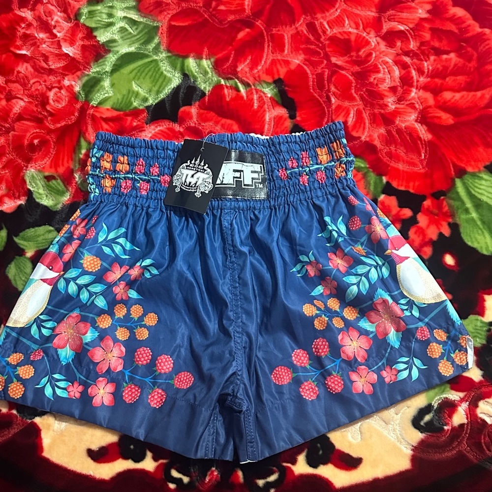 Tuff Athletic Thai Boxing Shorts floral with bird